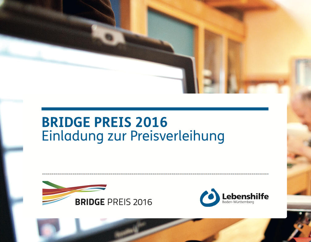 Verleihung des BRIDGE Preises 2016